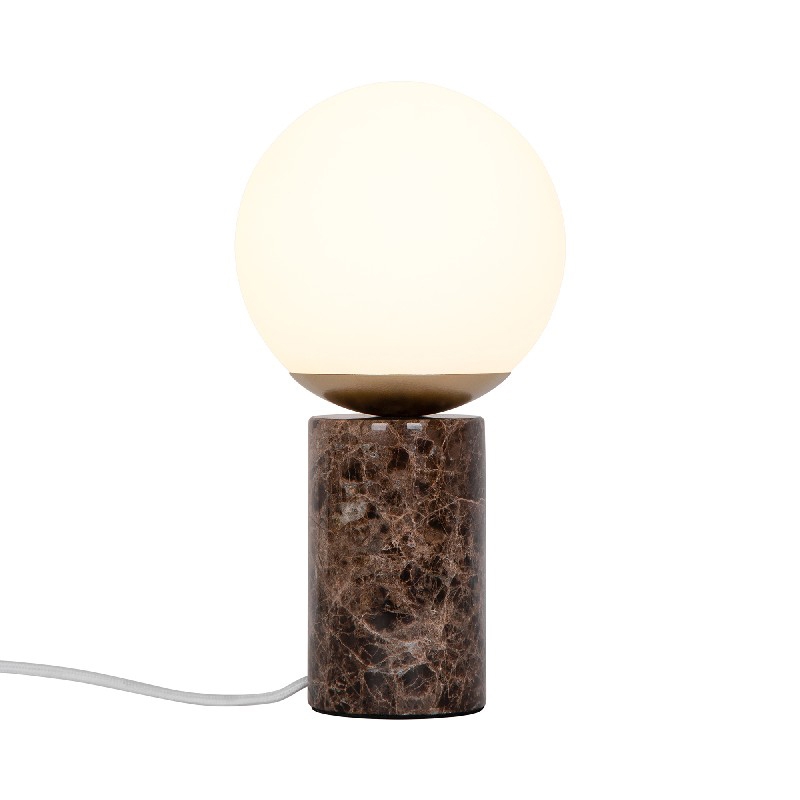 Nordlux Lilly Marble Table Lamp - Brown