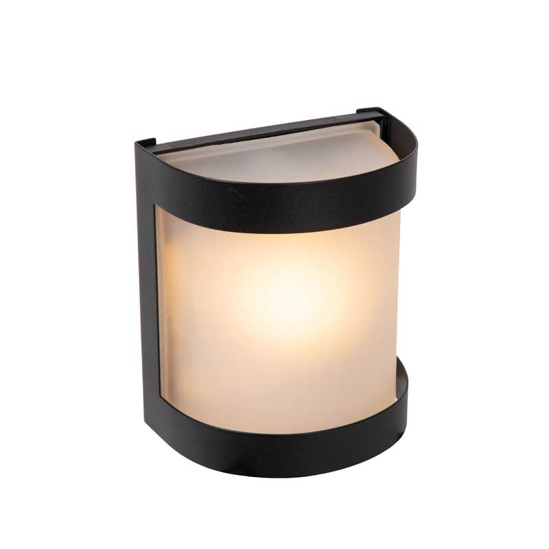 Lucide Bolo Outdoor Flush Wall Light - Black