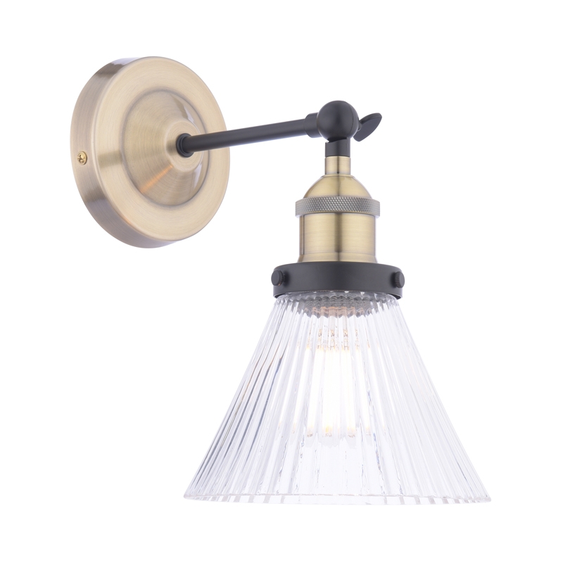 Dar Ambre Wall Light - Antique Brass