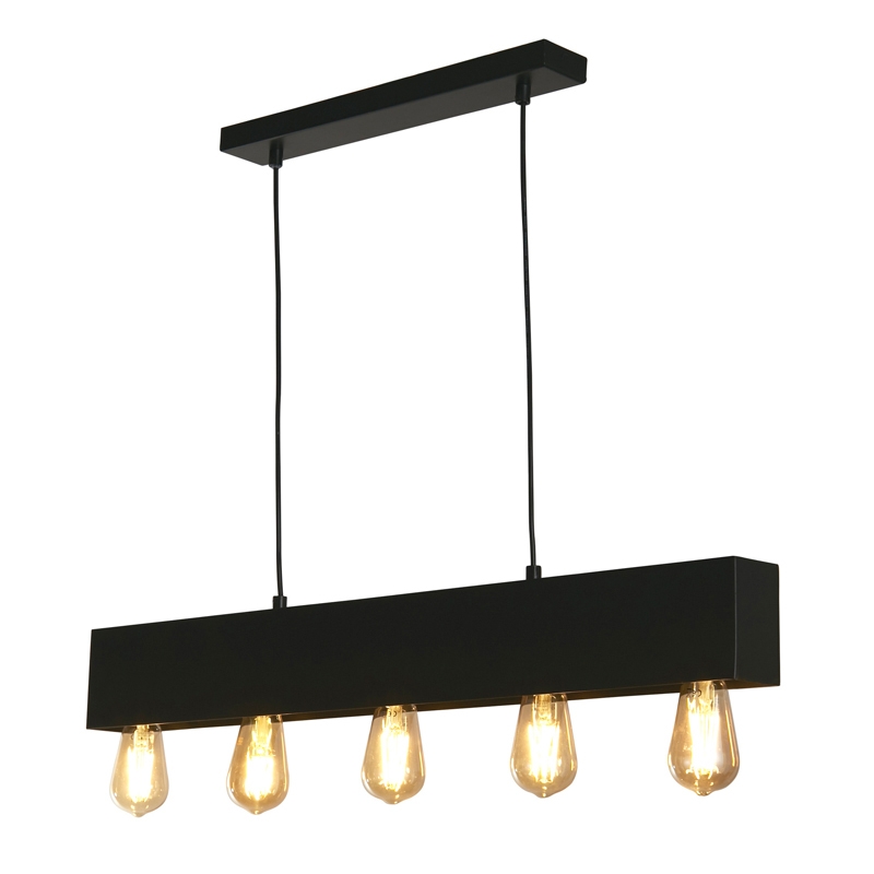 Searchlight Piano 5 Light Bar Ceiling Pendant Light - Matt Black