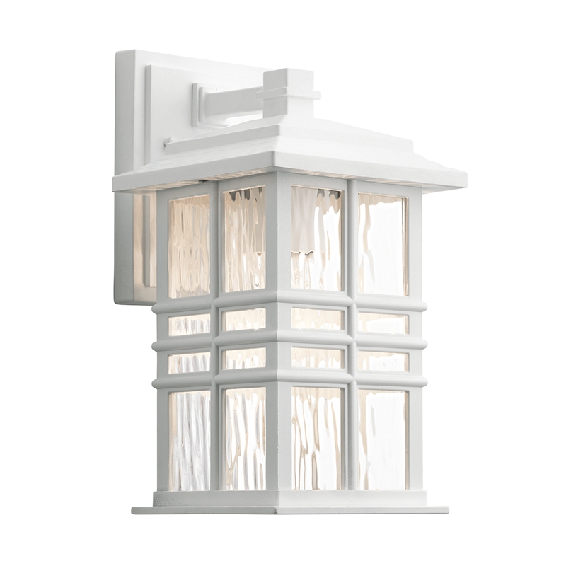 Kichler Coastal Beacon Square 300 Outdoor Lantern Wall Light - White