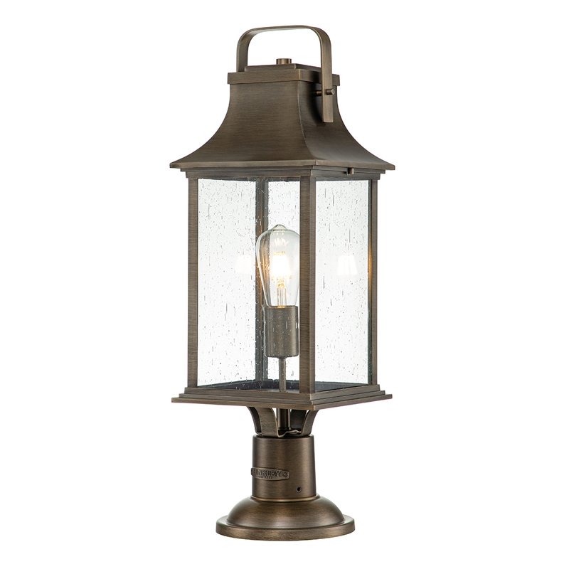 Quintiesse Grant Outdoor Pedestal Light - Burnished Bronze