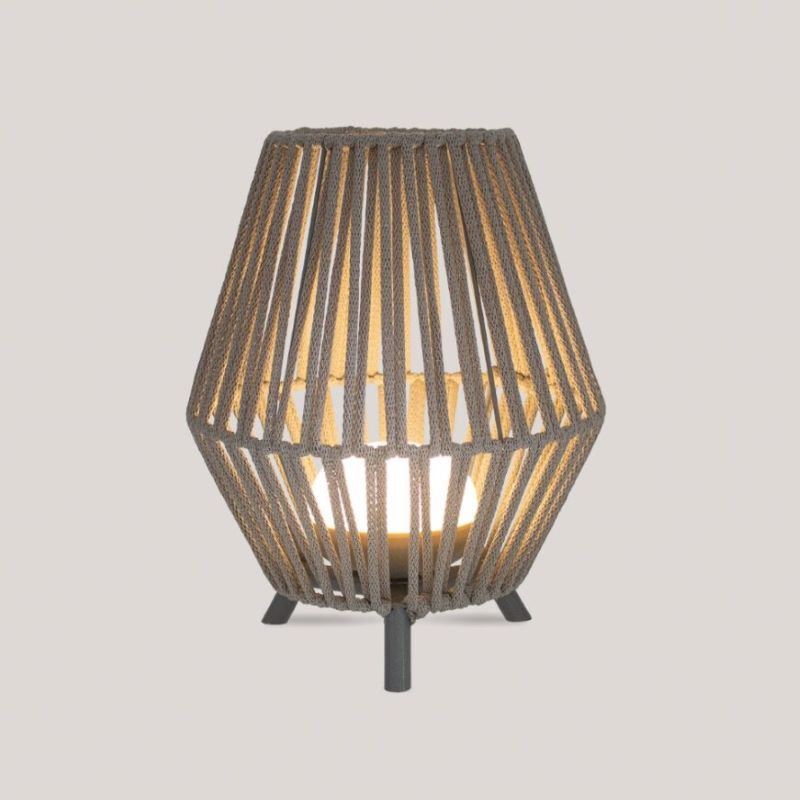 Newgarden Conta 30 Rechargeable LED Outdoor Table Lamp with Remote Control - Taupe