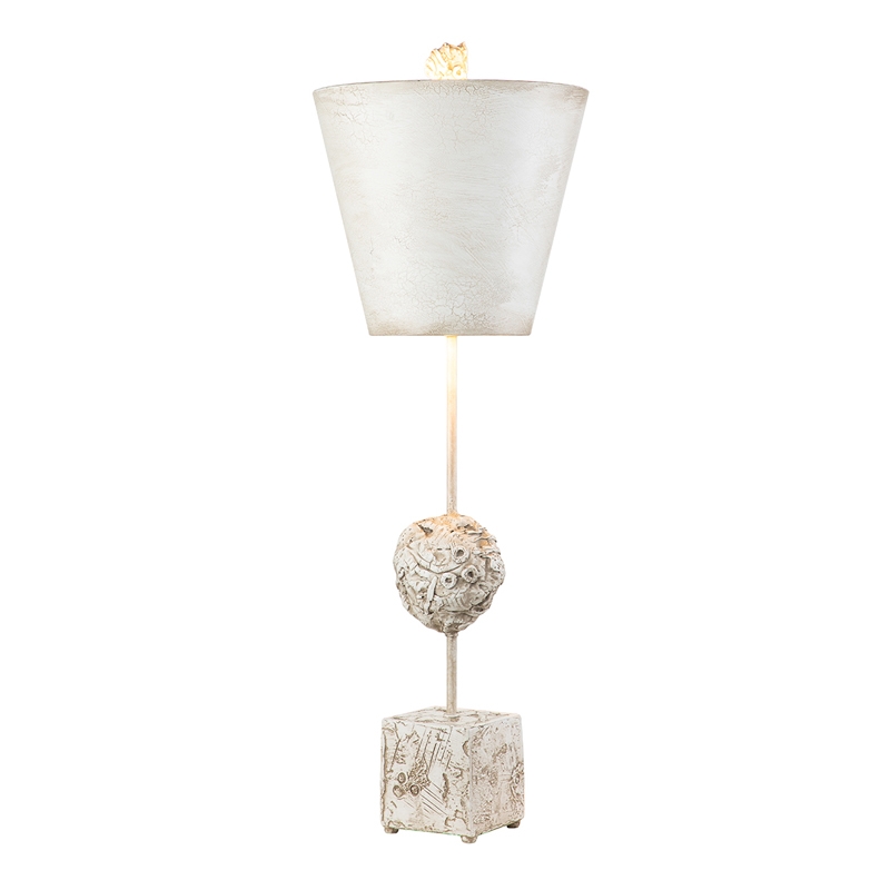 Flambeau Petra Table Lamp - White