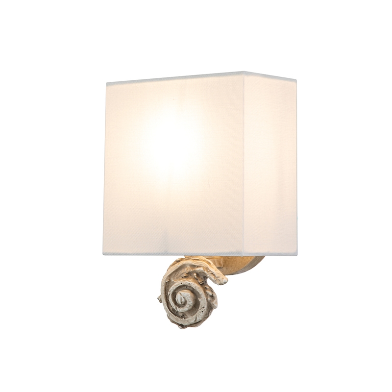 Flambeau Swirl Wall Light - White