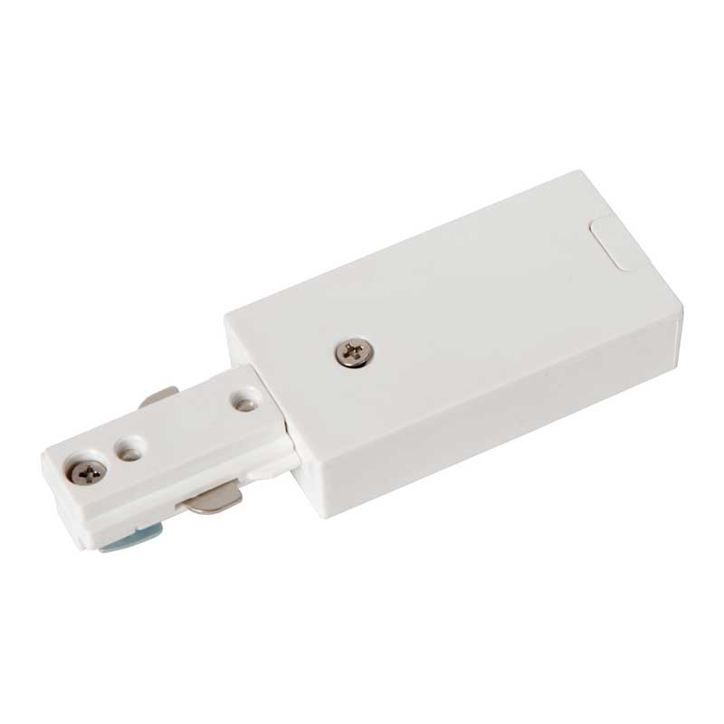 Lucide 1 Circuit Single Power Track Supply - White