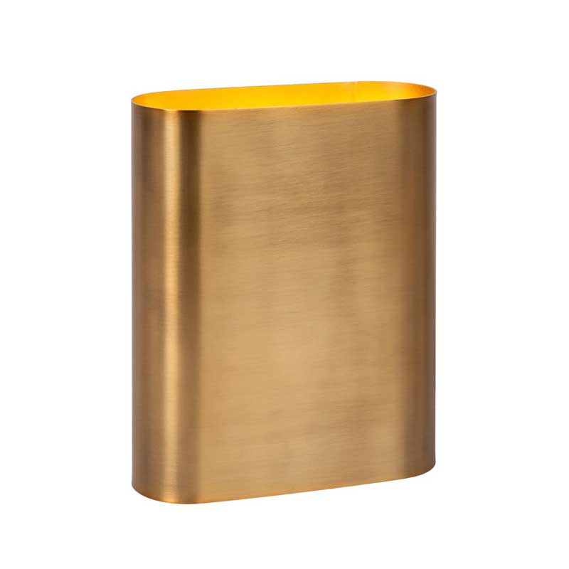 Lucide Ovalis Up & Down Wall Light - Matt Gold