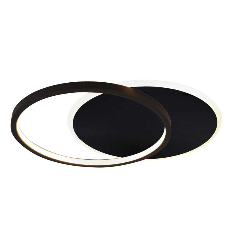 Lucide Axelle LED Flush Ceiling Light - Black