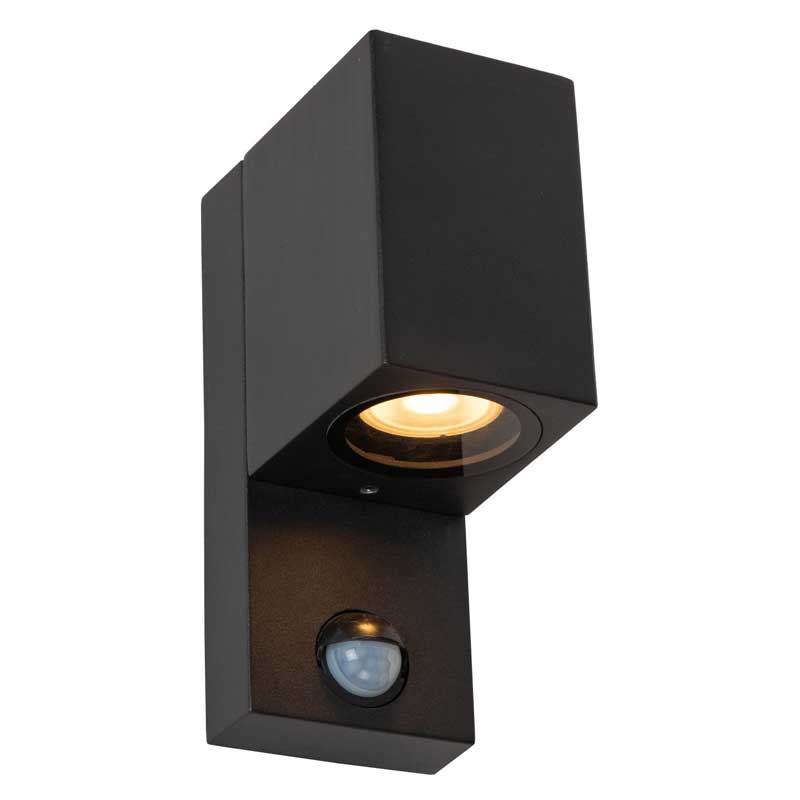 Photos - Chandelier / Lamp Lucide Zaro IR Outdoor Wall Light with PIR Sensor - Black 