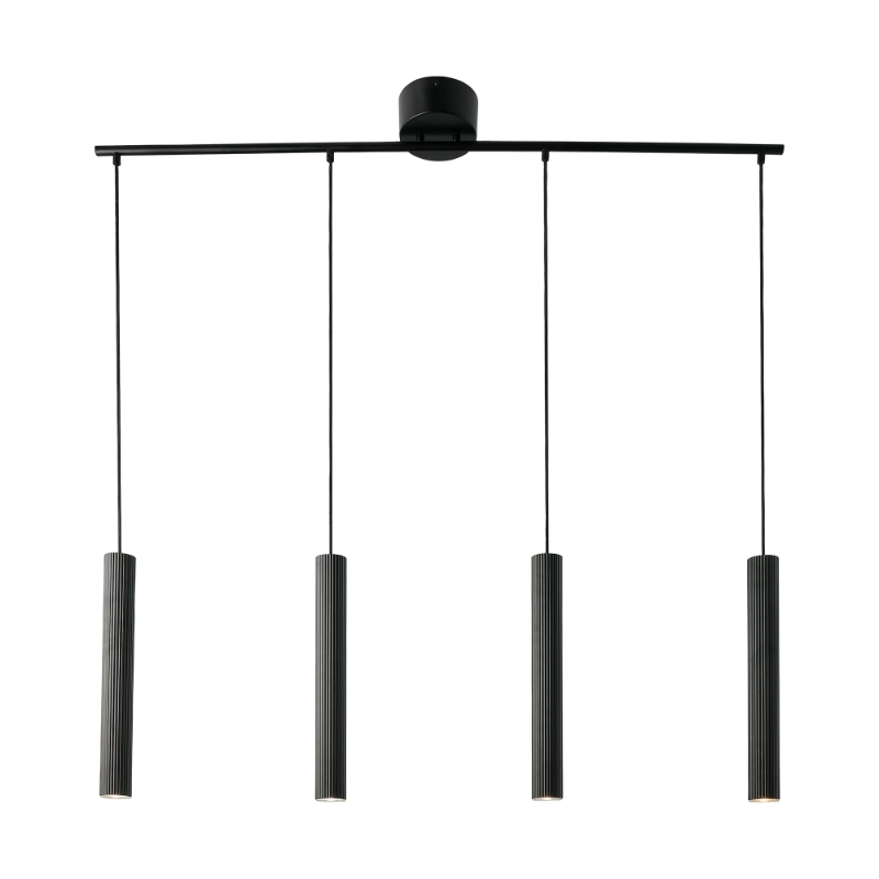 Nordlux Vico 4 Light Bar Ceiling Pendant - Black