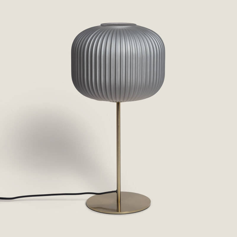 Edit Spitalfields Glass Table Lamp - Brass