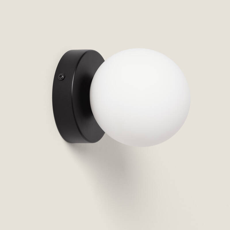 Edit Belgravia Glass Flush Light - Black & White