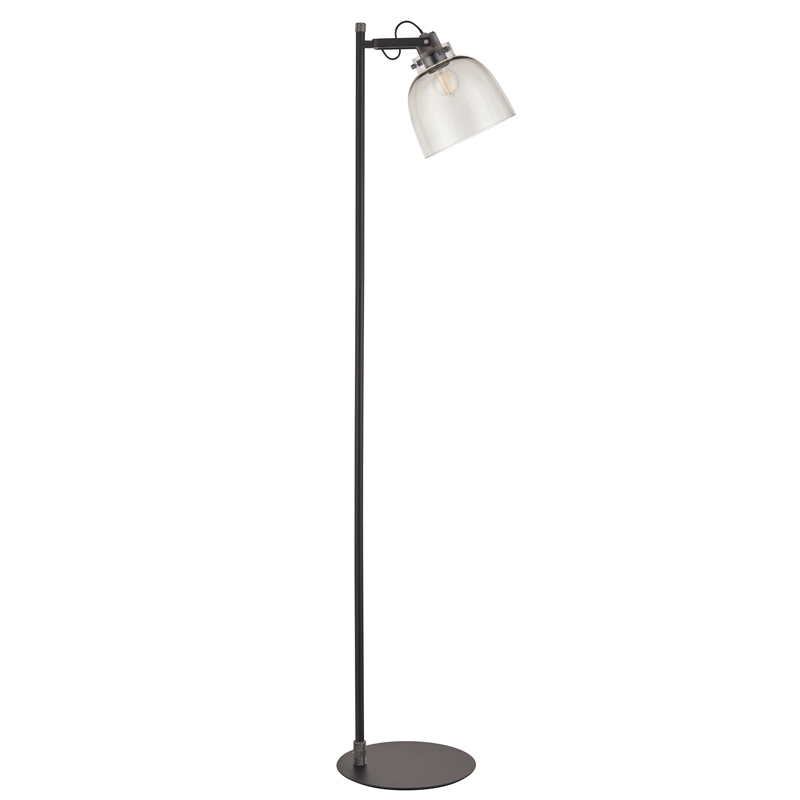 Luxia Tilly Tinted Glass Floor Lamp - Black Chrome