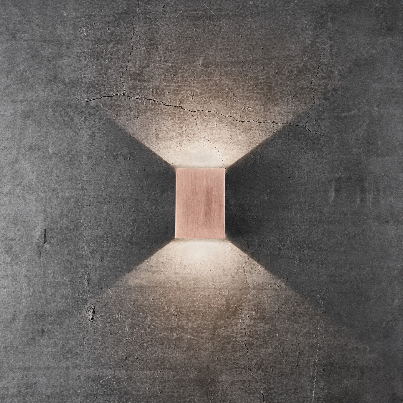 Nordlux Coastal Fold 10 LED Outdoor Up & Down Wall Light - Copper
