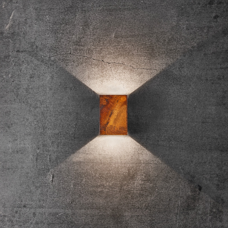 Nordlux Coastal Fold 10 LED Outdoor Up & Down Wall Light - Corten Bronze