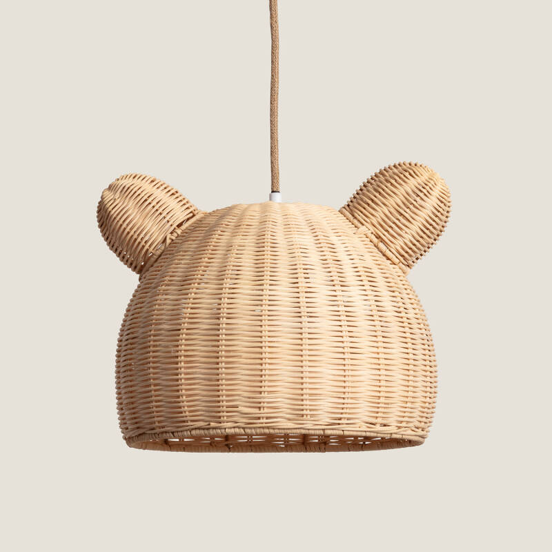 Edit Teddy Bear Ceiling Pendant Light - Natural