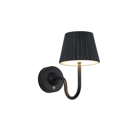 Westport Jules USB Rechargeable LED Wall Light - Matt Black