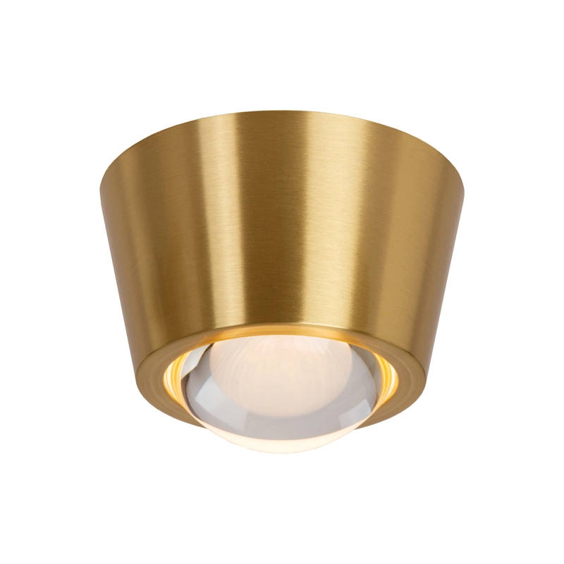 Lucide Rigon LED Flush Light - Matt Gold