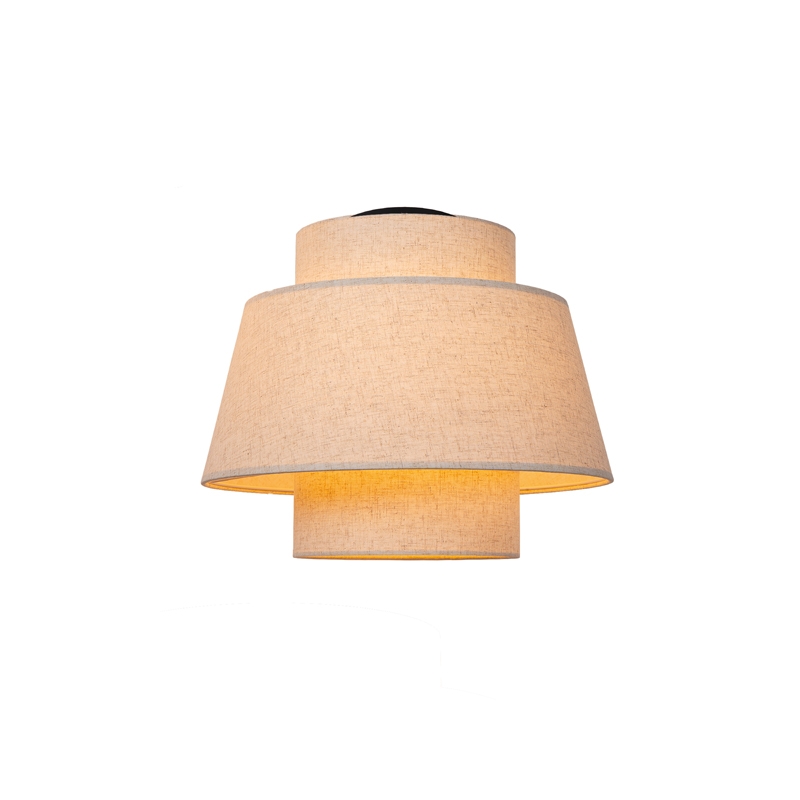 Lucide Tribute Flush Ceiling Light - Cream