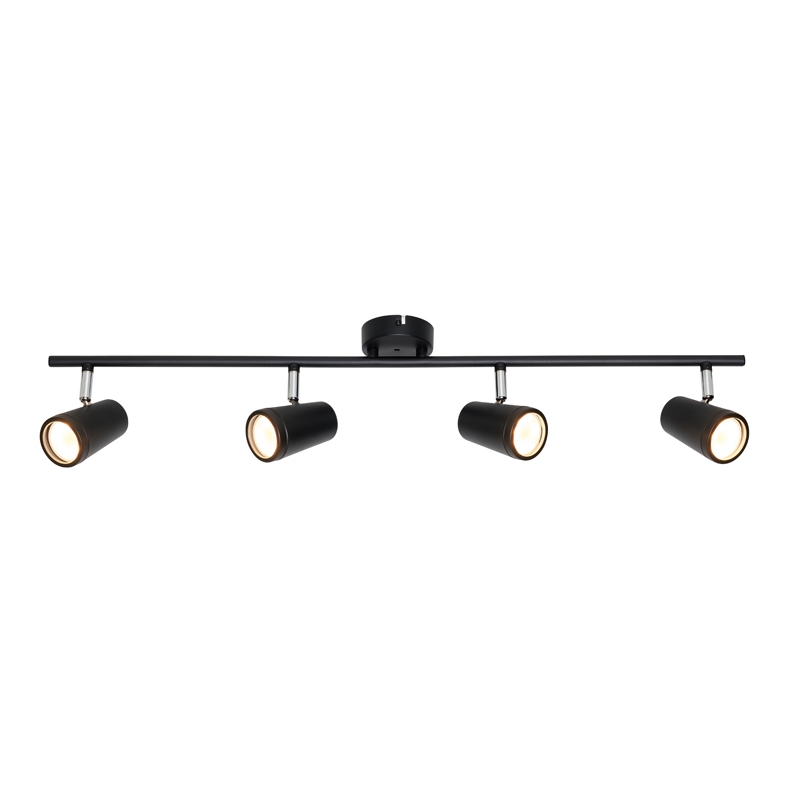 Forum Freya 4 Light Spotlight Bar - Black