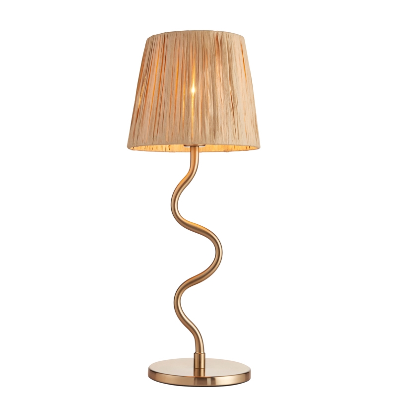 Luxia Tiverton Table Lamp - Brushed Brass