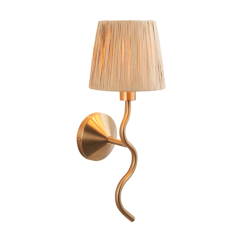 Luxia Tiverton Wall Light - Brushed Brass