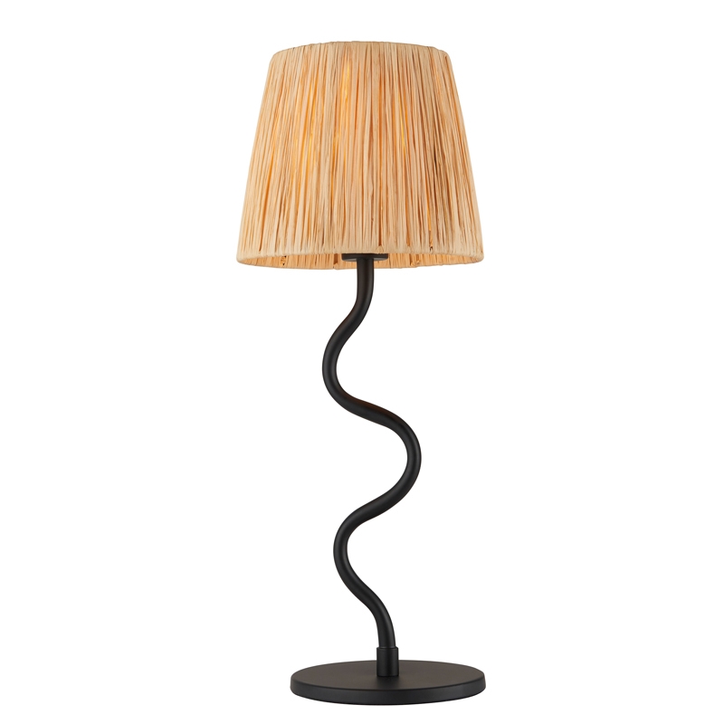 Luxia Tiverton Table Lamp - Matt Black