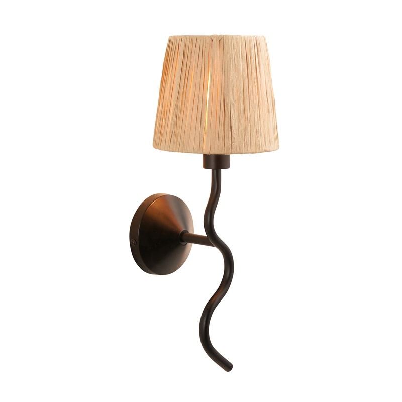Luxia Tiverton Wall Light - Matt Black