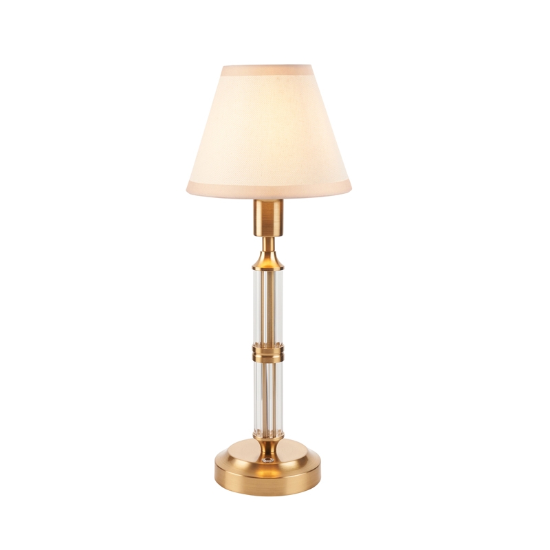 Luxia Kingham LED USB Rechargeable Touch Table Lamp - Brushed Brass