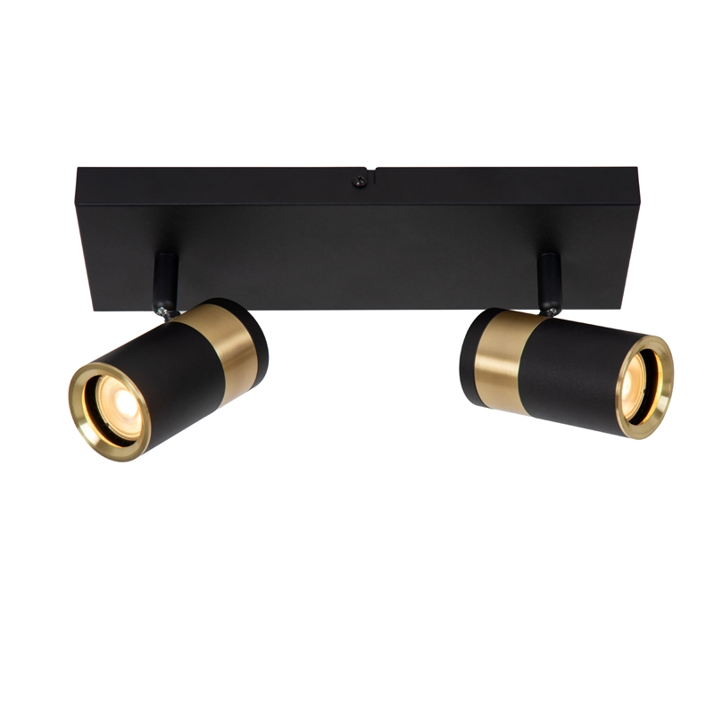 Lucide Gorik 2 Light Spotlight Plate - Black