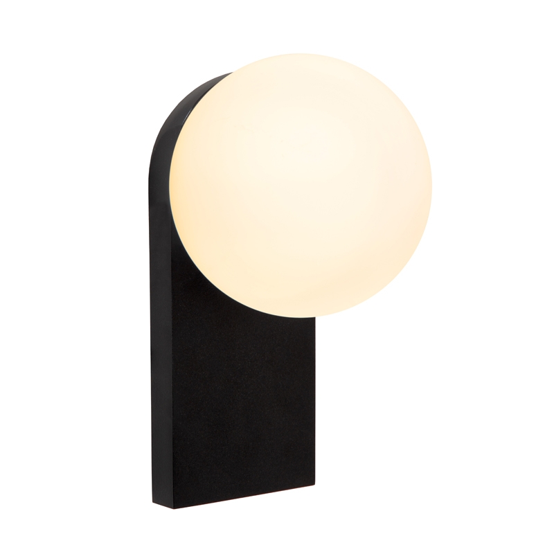 Lucide Tassa 218 LED Glass Flush Light - Black