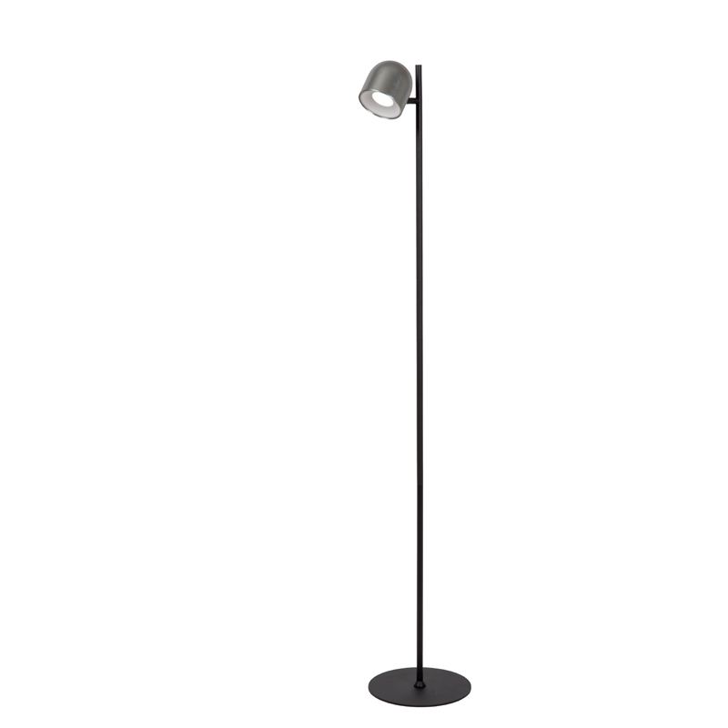 Lucide Skanska Rech LED USB Rechargeable Touch Floor Lamp - Iron Grey