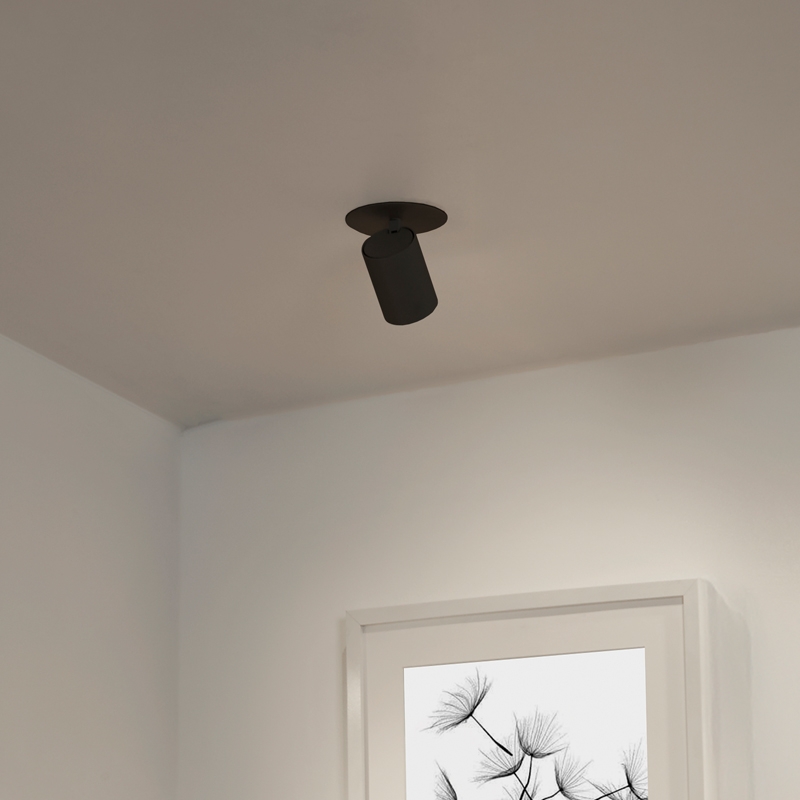 Edit Renzo Recessed Spotlight - Sand Black