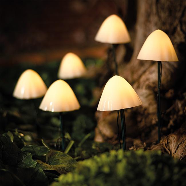 Suri Forest XL Mushroom Stake Lights - Set of 6