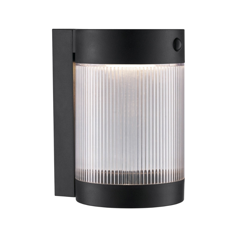 Nordlux Coupar Solar LED Outdoor Flush Light with PIR Sensor with Dusk to Dawn Sensor - Black