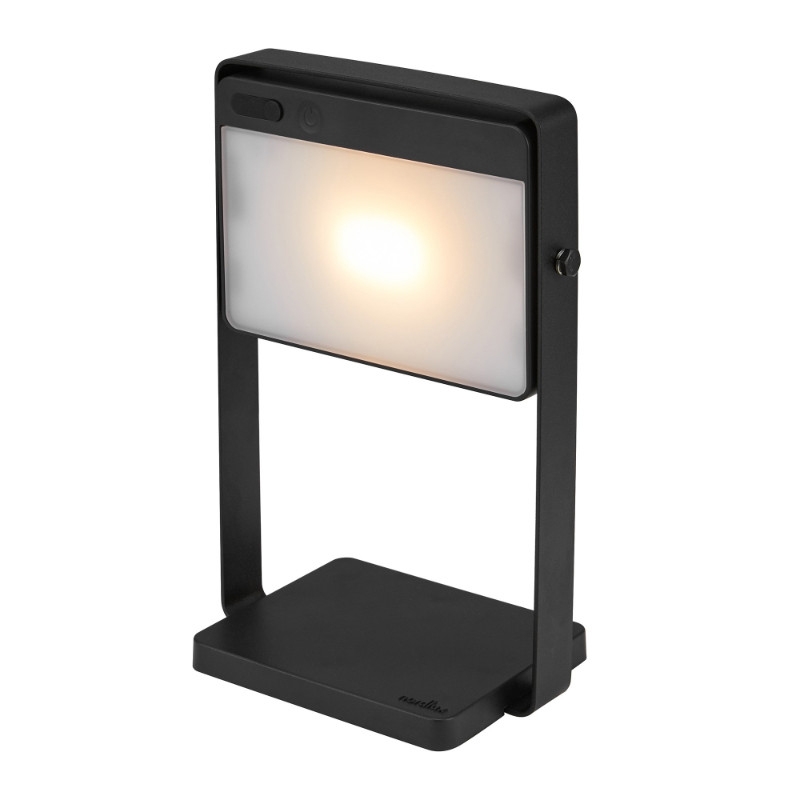 Nordlux Saulio USB Rechargeable Solar LED Outdoor Table Lamp - Black