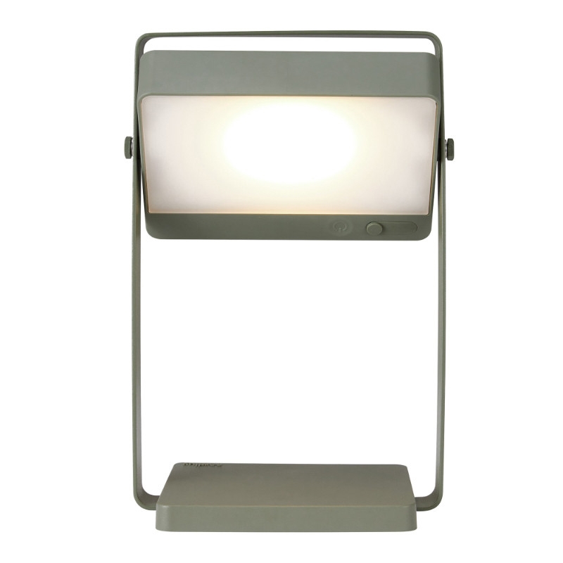 Nordlux Saulio USB Rechargeable Solar LED Outdoor Table Lamp - Olive Green
