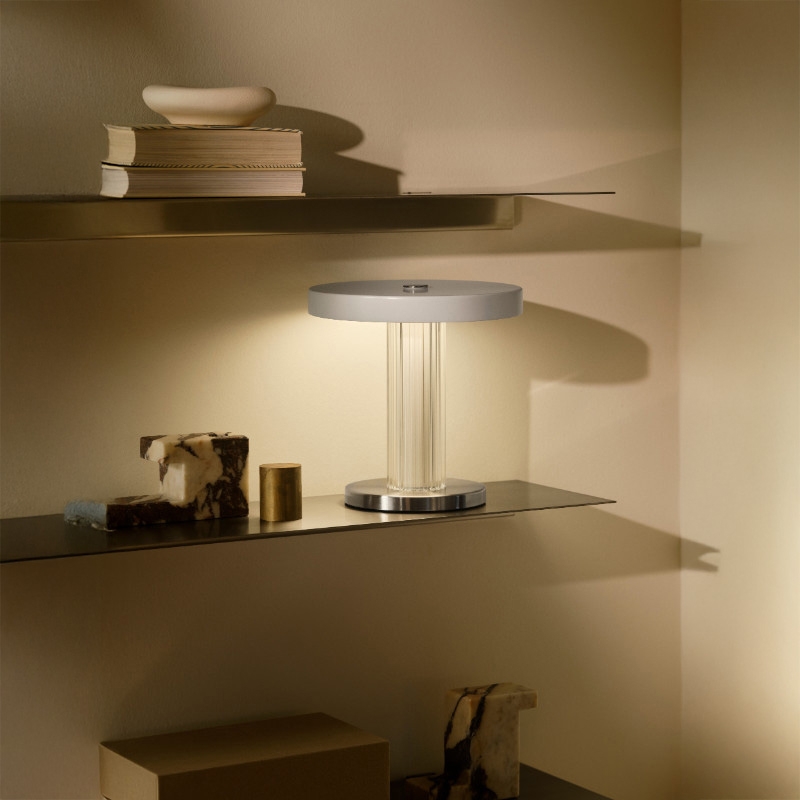 DFTP Trezzi USB Rechargeable LED Touch Table Lamp - White
