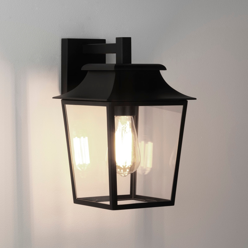 Astro Richmond Outdoor Hanging Lantern Wall Light - Black