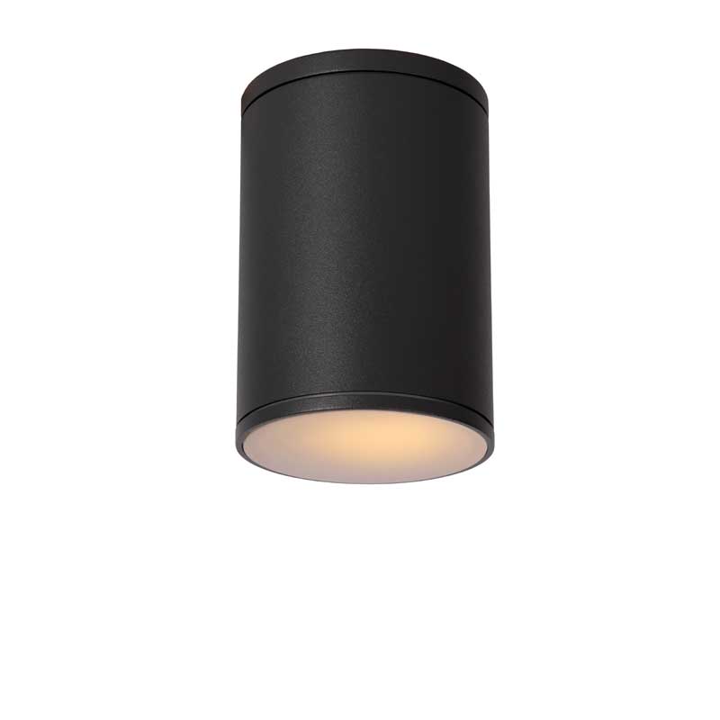 Lucide Tubix Outdoor Flush Ceiling Light - Anthracite