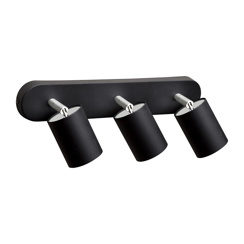 Edit Eye 3 Light Spotlight Plate - Black