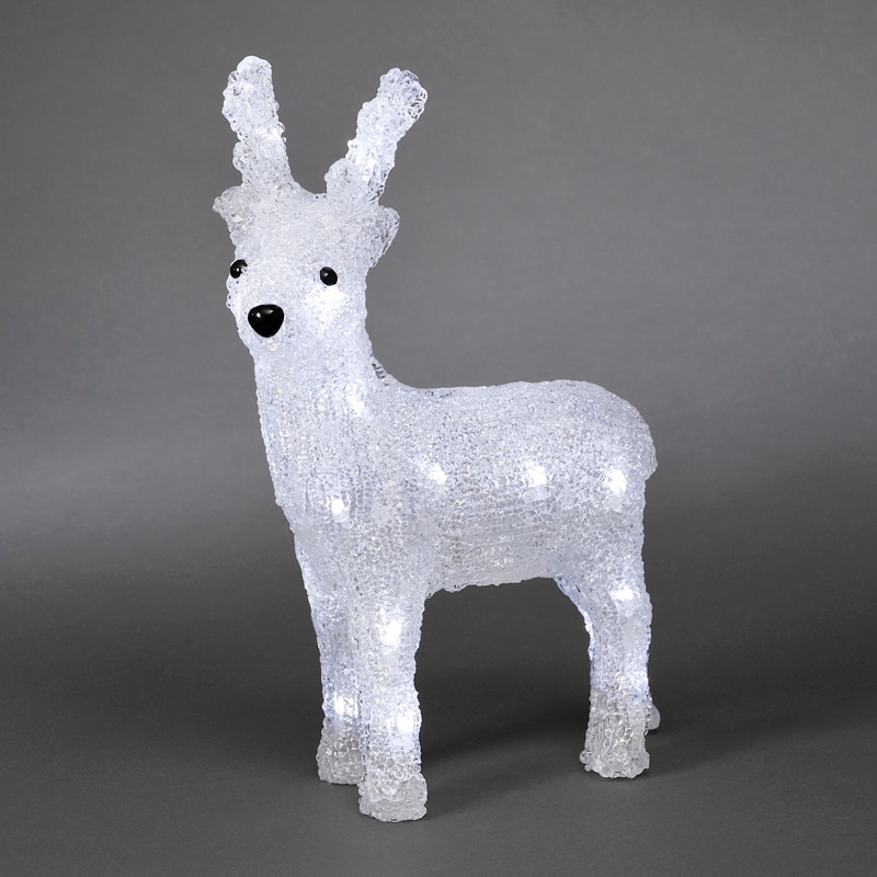 Konstsmide Christmas Battery Operated LED Small Reindeer Feature Light Lighting Direct