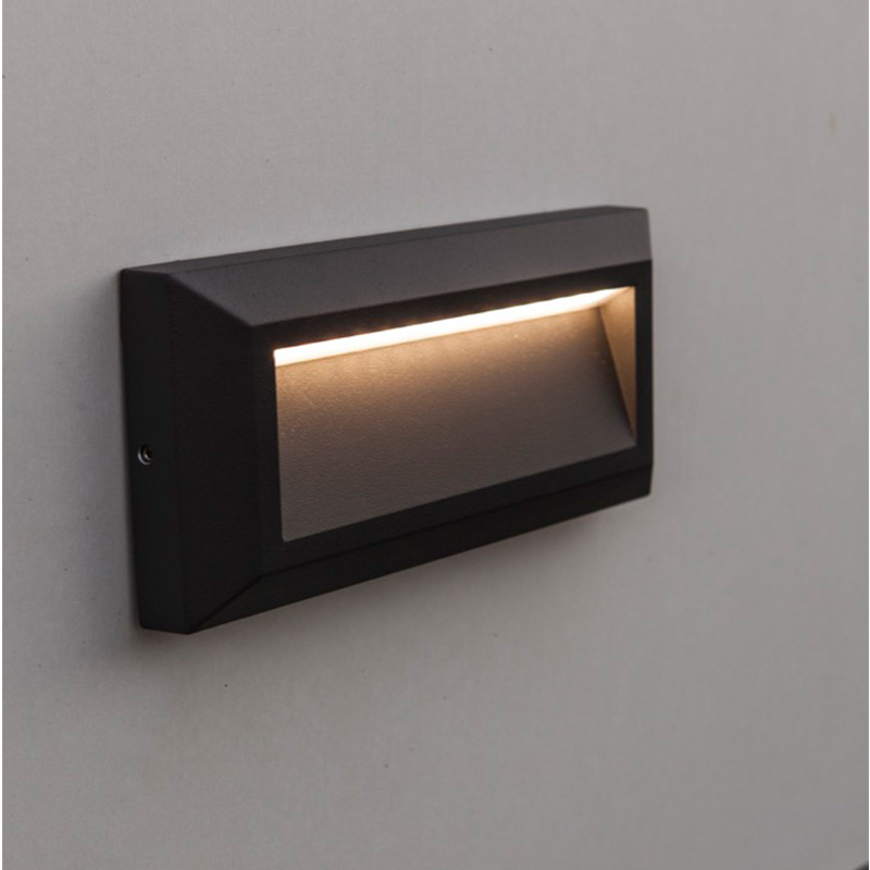 Lutec Helena Down LED Outdoor Surface Brick Light - Dark Grey