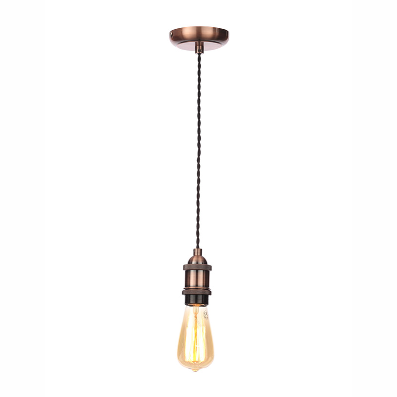 Forum Dale Ceiling Pendant Lamp Holder - Antique Copper