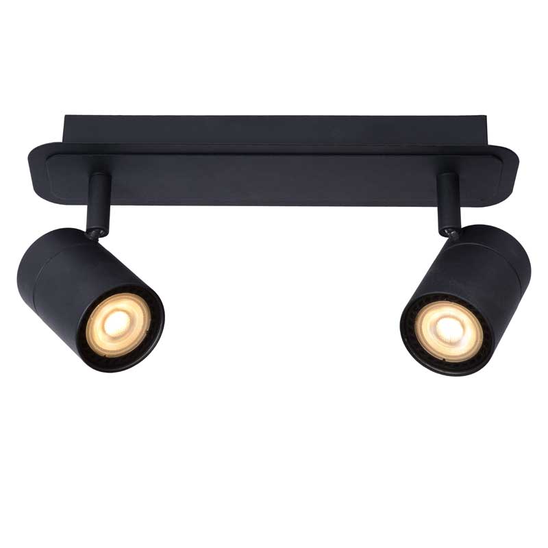 Lucide Lennert 2 Light LED Spotlight Plate - Black