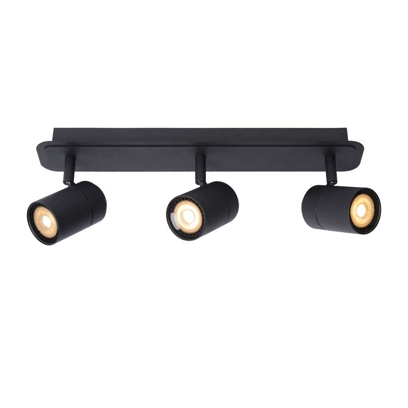 Lucide Lennert 3 Light LED Spotlight Plate - Black
