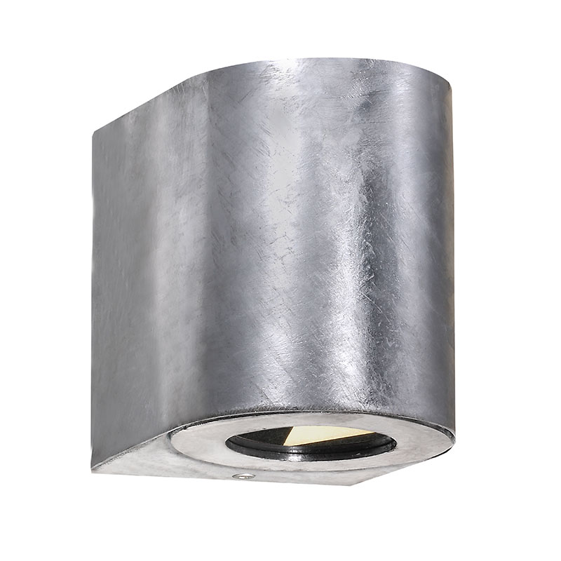Nordlux Canto Warm White LED Outdoor Up & Down Light - Galvanised Steel