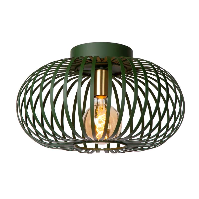 Lucide Manuela Flush Ceiling Light - Green