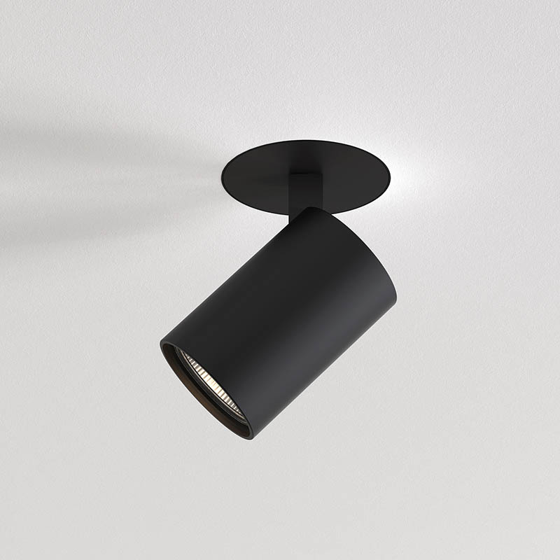 Astro Ascoli Fire Rated Recessed Ceiling Spotlight - Matt Black