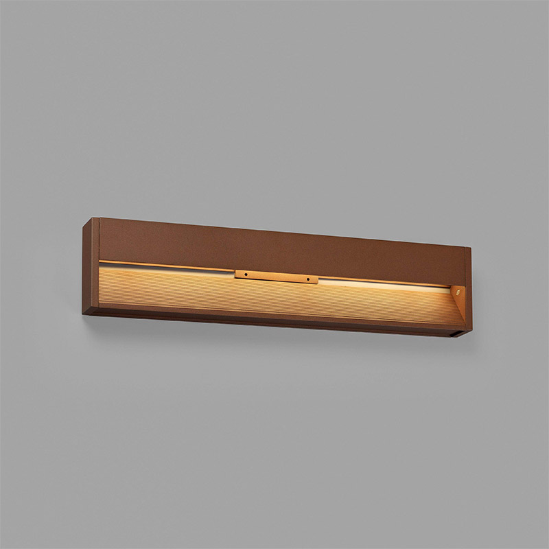 Faro Barcelona Grada 12W LED Outdoor Surface Brick Light - Rust Brown